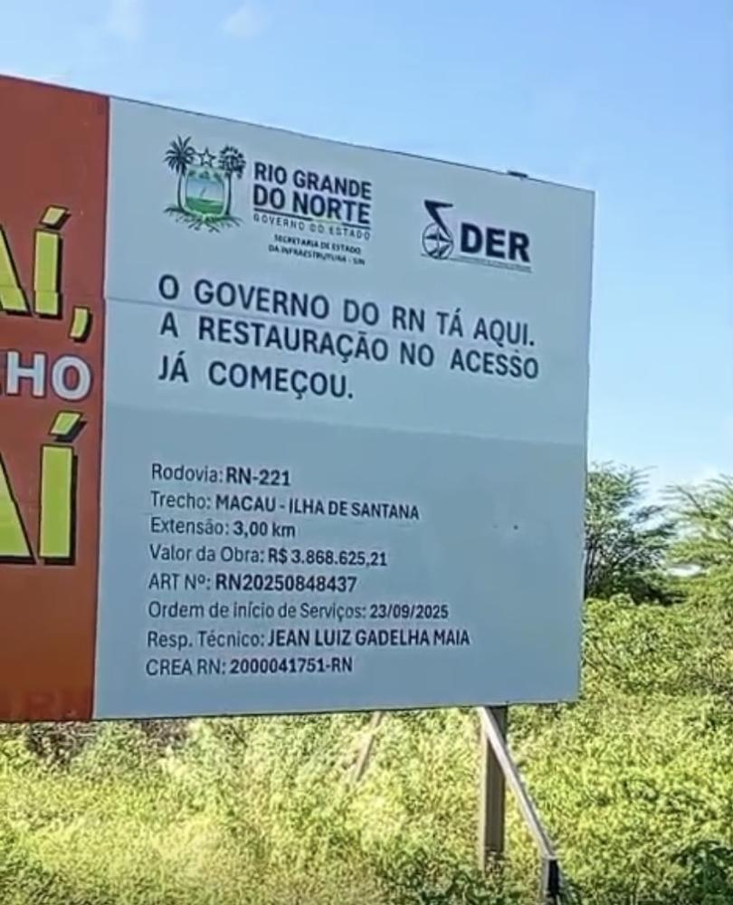 DESCASO: Moradores de Ilha de Santana protestam contra paralisação das obras na RN-221